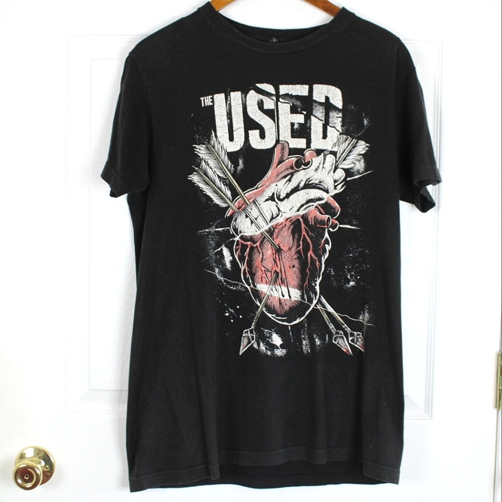The Used Concert Tee Shirt Mens M Medium Black North American Tour 2015 Rock